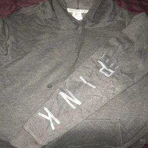 Grey PINK hoodie